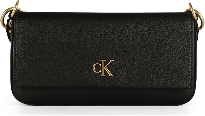 Calvin Klein Womens MINIMAL MONOGRAM SHOULDER POUCH Handbags (pack of 1) - Best Deal Finder