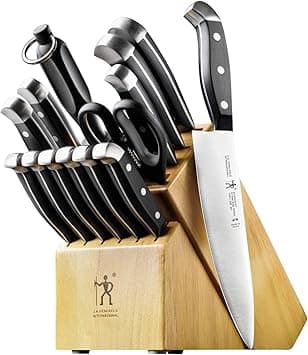 HENCKELS J.A. International Statement Knife Block Set 15-pc Set Silver 13550-005 on Amazon.ae - Price Tracker