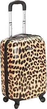 Rockland Safari Hardside Spinner Wheel Luggage, Multi-colored, OneSize, Safari Hardside Spinner Wheel Luggage - Best Deal Finder