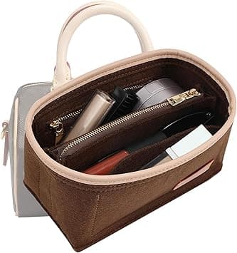 Speedy 20 Alma BB Felt Organizer Insert, Purse Organizer Insert for Handbags with Zipper Pocket and Bag in Bag (Brown, Small) on Amazon.ae - Price Tracker