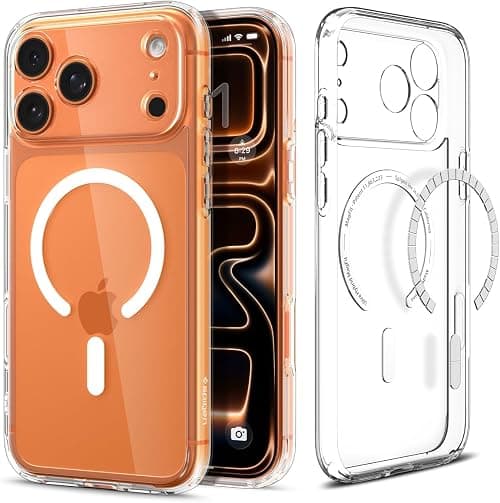 Spigen Ultra Hybrid MagFit designed for iPhone 17 Pro Max case cover [MagSafe compatible] (2025) - Clear White on Amazon.ae - Price Tracker