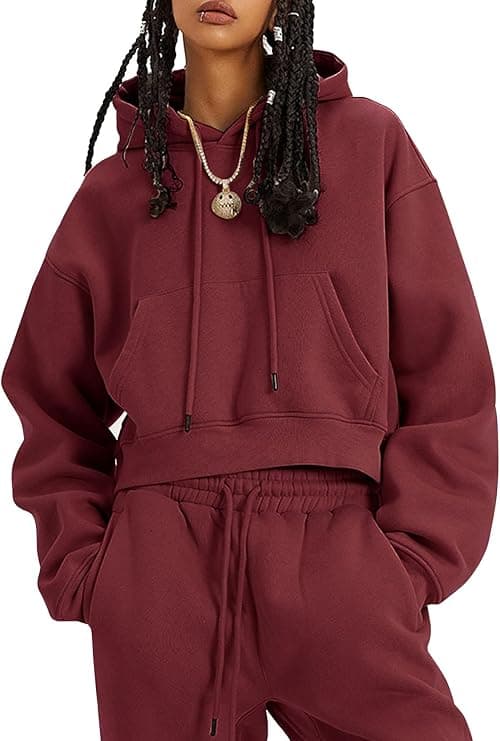 Kissonic Women's Fleece Sweatsuit Set, 2-Piece Hoodie and Sweatpants Outfit on Amazon.ae - Price Tracker