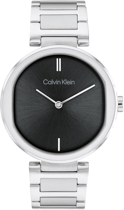 Calvin Klein Women's Quartz Stainless Steel Case and Link Bracelet Watch, Color: Silver (Model: 25200249), silver on Amazon.ae - Price Tracker