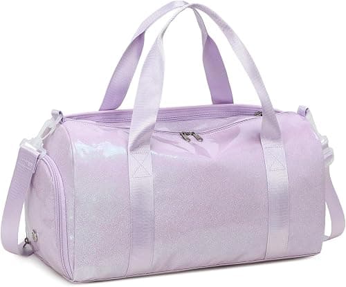 Duffle Bag for Gym Sports Women Girls Workout Travel Bag Weekender with Shoe Compartment and Wet Pocket on Amazon.ae - Price Tracker