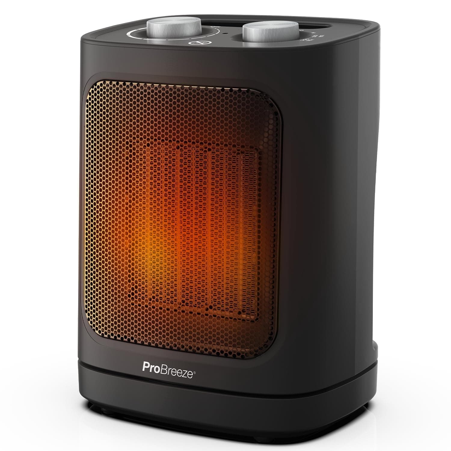 Pro Breeze 1800W Mini Ceramic Fan Heater – Automatic Oscillation, 2 Heat Settings and Fan Only Mode, Black on Amazon.ae - Price Tracker