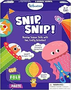Skillmatics Scissor Skills Activity Book - Snip Snip, 25 Fun Cutting & Creative Activities for Preschoolers, 2 Child-Safe Scissors, Fine Motor Skills, Felt Craft Kit, Gifts for Kids Ages 3, 4, 5, 6, 7 on Amazon.ae - Price Tracker