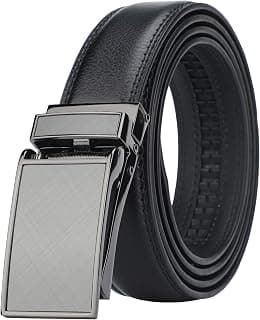 HIMI Men's Comfort Genuine Leather Ratchet Dress Belt with Automatic Click Buckle - Best Deal Finder