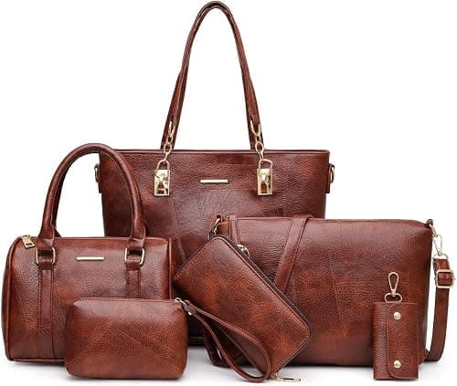 2E-youth womens Purses and Handbags Set tote handbag satchel shoulder bag purse on Amazon - Best Deal Finder