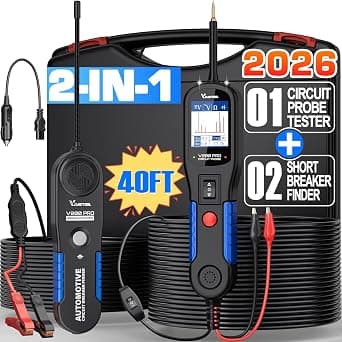 VDIAGTOOL V200 Pro Automotive Circuit Tester, Power Circuit Probe Tester Breaker Finder Tool, 12/24V Electrical Open Short Circuit Finder for 99% Cars, Wire Tracer, AC/DC Trailer Relay Fuse Test on Amazon.ae - Price Tracker