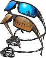 Polarized Sports Sunglasses for Men 100% UV Protection Wrap Around Unbreakable Sun Glasses for Fishing Driving - Best Deal Finder