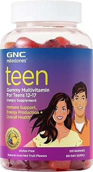 GNC milestones Teen Gummy Multivitamin - Natural Assorted Fruit Flavors على Amazon.ae - متتبع الأسعار