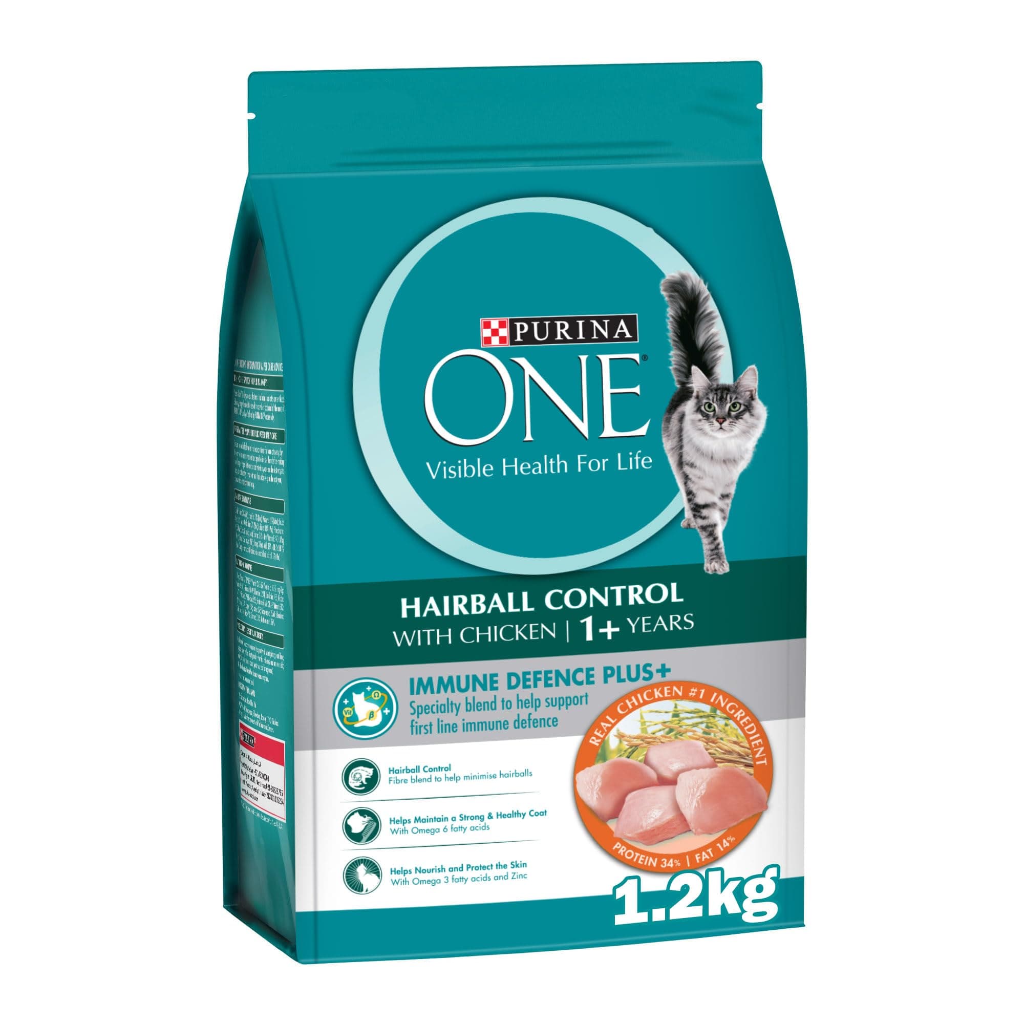 PURINA ONE Hairball Control with Chicken Cat Dry Food 1.2kg on Amazon.ae - Price Tracker