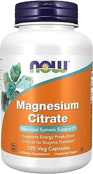 NOW Foods Magnesium Citrate Capsules, 400 Mg, 120-Count - Amazon.ae Price Tracker