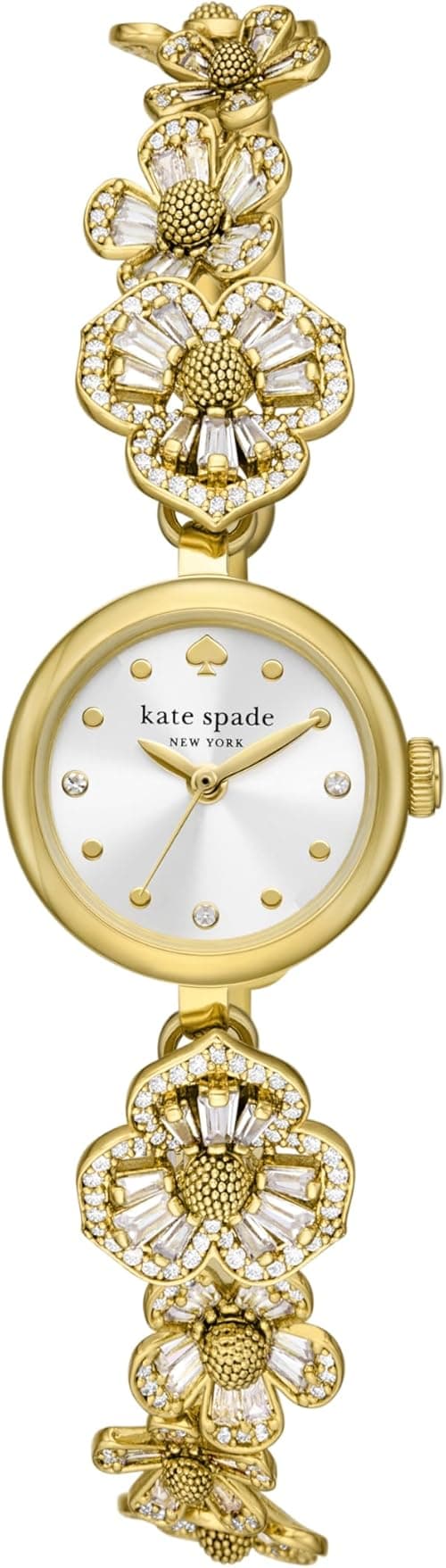 Kate Spade New York Women's Monroe Floral Gold-Tone Stainless Steel Bracelet Watch (Model: KSW1828) on Amazon.ae - Price Tracker