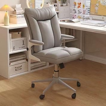 ALMEKAQUZ Computer Chair, Office Chairs, Home High Backrest Swivel Chair, Desk Chairs with Wheels, Angle Adjustable Chair, Desk Chair Ergonomic College Dormitory Gaming Chairs (Grey) on Amazon.ae - Price Tracker