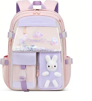 Bansusu Kawaii Bunny Girls Backpacks for Elementary School Bags Causal Daypacks, Pink-Large on Amazon.ae - Price Tracker