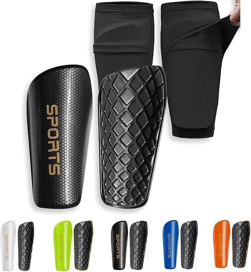 Soccer Shin Guards for Kids Youth Adults - Shin Pads and Sleeves with Optimized Insert Pocket for Boys Girls Men Women for Football Games - Protective Soccer Equipment (Small, Black) on Amazon.ae - Price Tracker