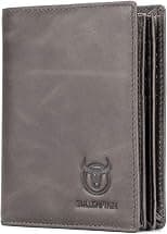 BULLCAPTAIN Large Capacity Genuine Leather Bifold Wallet/Credit Card Holder for Men with 15 Card Slots QB-027 - Best Deal Finder