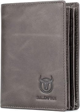 BULLCAPTAIN Large Capacity Genuine Leather Bifold Wallet/Credit Card Holder for Men with 15 Card Slots QB-027 - Best Deal Finder