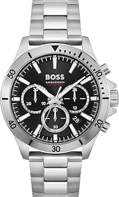 BOSS TROPER MENS BLACK DIAL STAINLESS STEEL WATCH - 1514057 - Amazon.ae Price Tracker