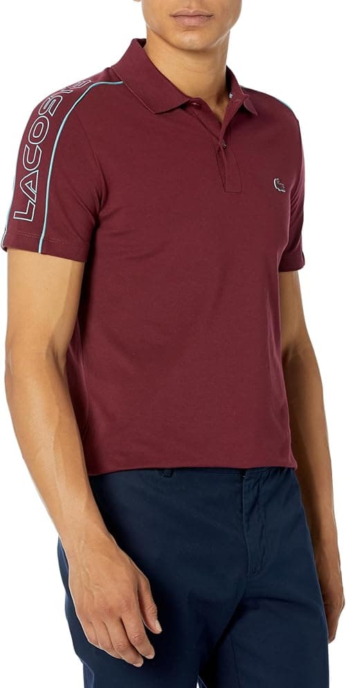 Lacoste mens Short Sleeve Piping Polo Shirt Polo Shirt on Amazon.ae - Price Tracker