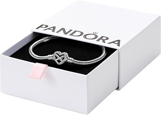 Pandora 592645C01 Women's Bracelet Silver Sparkling Infinity Heart - متتبع أسعار Amazon.sa