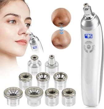 Beautycity Upgraded Diamond Micro-Dermabrasion Facial Machine, Professional Facial Deep Cleasing Tool, Home Use Facial Skin Care Equipment, Silver White - Best Deal Finder