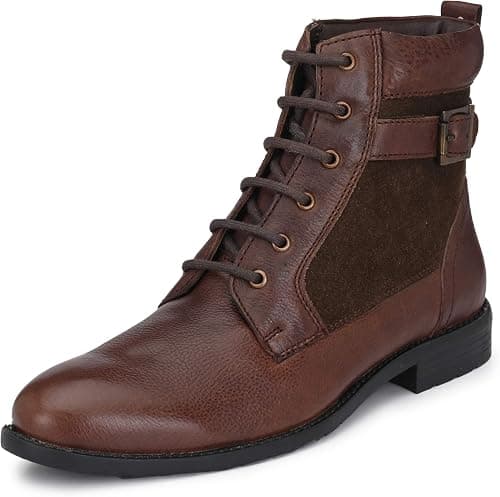 Burwood Men BWD 112 Leather Boots على Amazon.ae - متتبع الأسعار