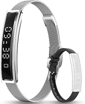 Smart Bracelet for Men Women with 2 Bands 24/7 Fitness Health Tracker على Amazon.ae - متتبع الأسعار