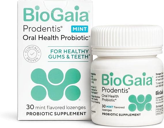 BioGaia Prodentis Mint Lozenges,Ã‚ A Dental Probiotic for Men and Women, Promotes Heathy Teeth and Gums, Fights Bad Breath, Alcohol Free, 30 Lozenges on Amazon.ae - Price Tracker