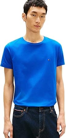 Tommy Hilfiger Mens STRETCH SLIM FIT TEE S/S T-Shirt on Amazon.ae - Price Tracker