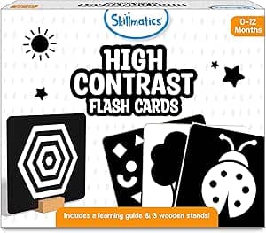 Skillmatics Large Flash Cards for Babies & Infants - High Contrast, 60 Pictures, Visual Stimulation & Sensory Development, Travel Friendly, Gifts for Infants 0 to 12 Months on Amazon.ae - Price Tracker