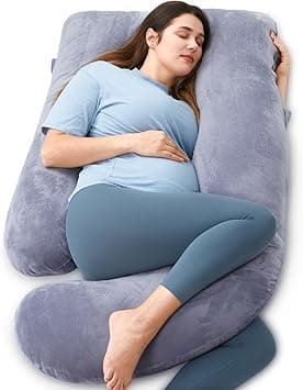 Momcozy Pregnancy Pillows, U Shaped Full Body Maternity Pillow with Removable Cover, Grey Pregnant Support Pillow for Sleeping - Amazon.ae Price Tracker