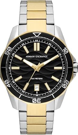 A|X Armani Exchange Dive-Inspired Sports Watch for Men with Stainless Steel or Silicone Band - Best Deal Finder