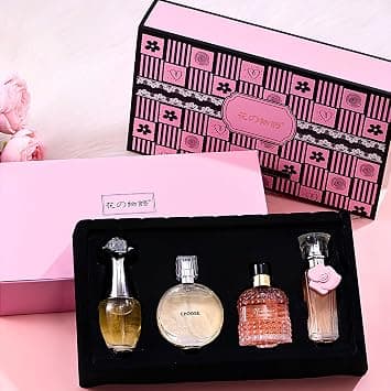 Perfume Set for Women, 4 Pcs Long Lasting Perfume Gift Set for Women, Eau de Parfum for Women, Valentine Gift for Her Women's Fragrances Box, Birthday Gift for Wife, Girlfriend, Mini Perfume for Women on Amazon.ae - Price Tracker