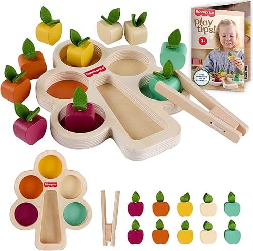 Fisher-Price Wood Montessori Toy Sorting Tree, American Montessori Society Seal of Excellence, Wooden Learning Activity Puzzle & Expert Play Tips for Preschool Kids Ages 3+ Years​ (Amazon Exclusive) on Amazon.ae - Price Tracker