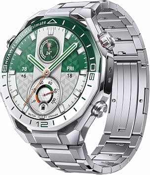 HUAWEI Ultimate 2 Smartwatch, Pro-level golf functionality, 150m dive watch, Sonar-based underwater communication, Sensing X-TAP technology, eSIM mobile calling without phone, Green - Best Deal Finder