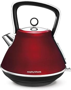 Morphy Richards Evoke Pyramid Traditional Kettle, Red, 100108, 1.5 litres"Min 1 year manufacturer warranty" on Amazon.ae - Price Tracker