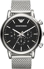 Emporio Armani Men's Chronograph, Stainless Steel Watch, 46mm case size - Best Deal Finder