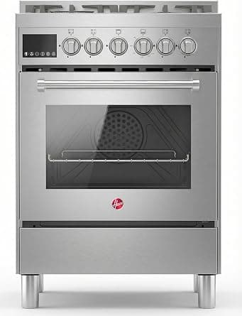 Hoover 60x60 Full Gas Cooker with 5 Gas Burners(1 Wok), Full Safety,Gas Oven & Grill, Auto Ignition, H Cast Iron Support, Cooling & Convection Fan, 3 Layer Glazed Doo 1-YearWarranty - S HGC-G64G-PS on Amazon.ae - Price Tracker