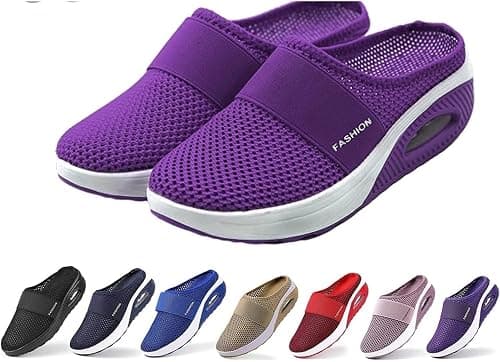 Slip-On Walking Shoes Walking Shoes For Women Lightweight Orthopedic Diabetic Walking Sandals Slippers on Amazon.ae - Price Tracker
