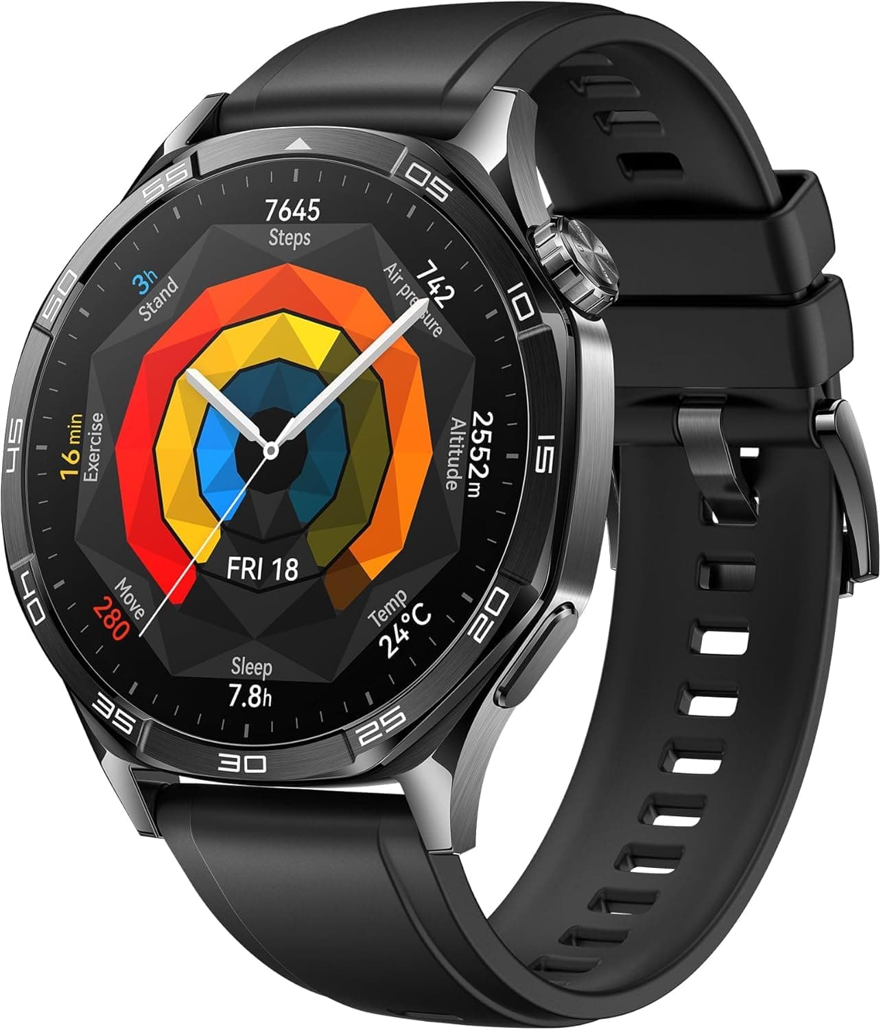 HUAWEI Watch GT 5 46 mm Smartwatch, Stylish Design, New Running and Cycling Mode, Health Monitor, 14 Days Battery Life, iOS and Android, Black on Amazon.ae - Price Tracker