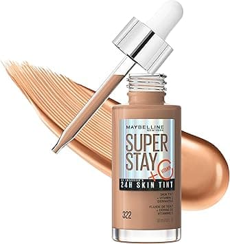 Maybelline Super Stay Up to 24HR Skin Tint, Radiant Light-to-Medium Coverage Foundation, Makeup Infused With Vitamin C, 322, 1 Count on Amazon.ae - Price Tracker