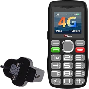 TTfone TT890 4G Senior Phone – Easy to Use Big Button Mobile Phone with Emergency Assistance Button, USB-C Charging, Bluetooth, Camera (with Mains Charger) على Amazon.ae - متتبع الأسعار