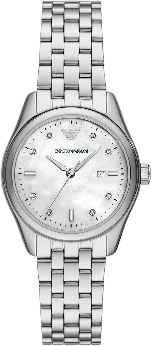 Emporio Armani Women's Three-Hand Date Stainless Steel Watch (Model: AR11614) on Amazon.ae - Price Tracker