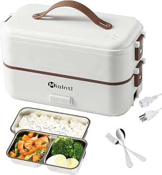 220v Food Heater Electric Lunch Box Container For Adult Kids in Office/Home/Travel (White) on Amazon.ae - Price Tracker