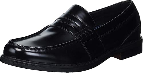 Nunn Bush Men's Lincoln Classic Penny Loafer Slip-On Black Polished 9.5, 43 EU Wide on Amazon.ae - Price Tracker