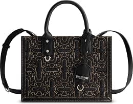 True Religion Women's Tote Bag, Quilted Horseshoe Travel Shoulder Handbag with Adjustable Crossbody Strap - Best Deal Finder