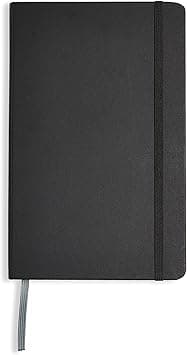 Amazon Basics Classic Notebook, Line Ruled, 240 Pages, Black, Hardcover - متتبع أسعار Amazon.sa