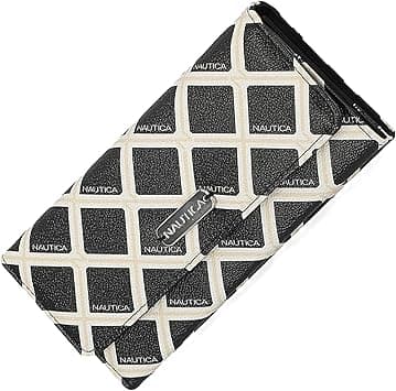 Nautica Money Manager RFID Women’s Wallet Clutch Organizer, Black/Bone, Medium on Amazon.ae - Price Tracker